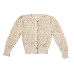 Spring and Autumn Girls' New Fine Combed Cotton Knit Cardigan Baby Lattice Thin Long Sleeve Sun Protection Suit Summer Children Air Conditioning Shirt