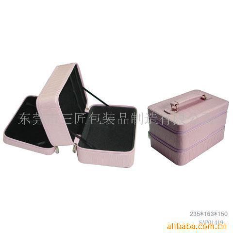 新款供应首饰包装盒皮革首饰盒 拉链首饰盒 厂家定/制批发