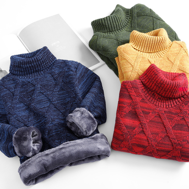Children's fleece demi-season base body-friendly sweater, 2023, for teenagers, Korean style, children's clothing, increased thickness 5