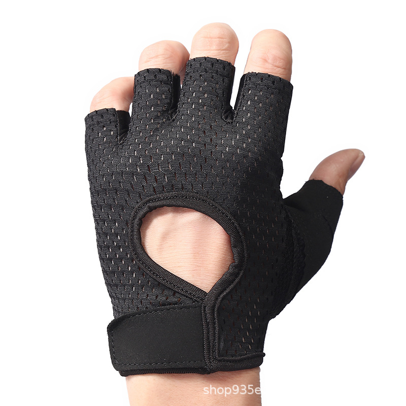 Guantes de ciclismo medio dedo antideslizante absorción de choque equipo transpirable gimnasio ciclismo bicicleta al aire libre fitness deportes guantes