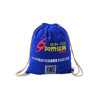 厂家做棉布束口背包袋 运动包收纳棉布袋可加印刷