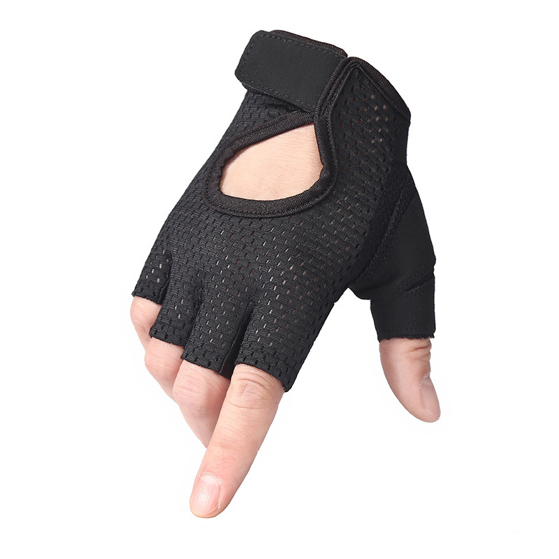 Guantes de ciclismo medio dedo antideslizante absorción de choque equipo transpirable gimnasio ciclismo bicicleta al aire libre fitness deportes guantes