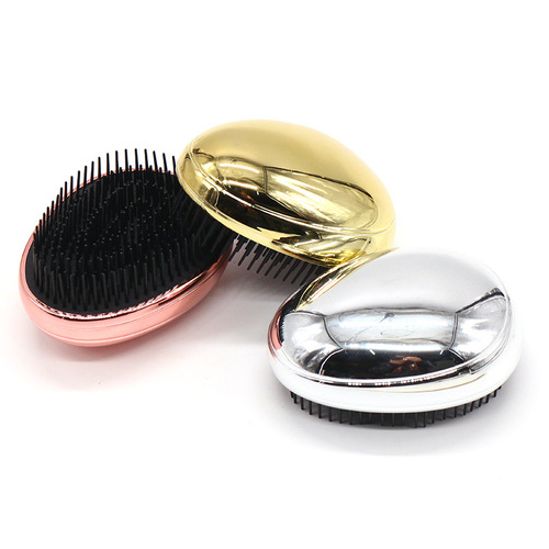 Factory Wholesale Hair Pads with Electroplated Color and Scalp Massage, Custom Logo Printing Available, Beauty Cosmetics