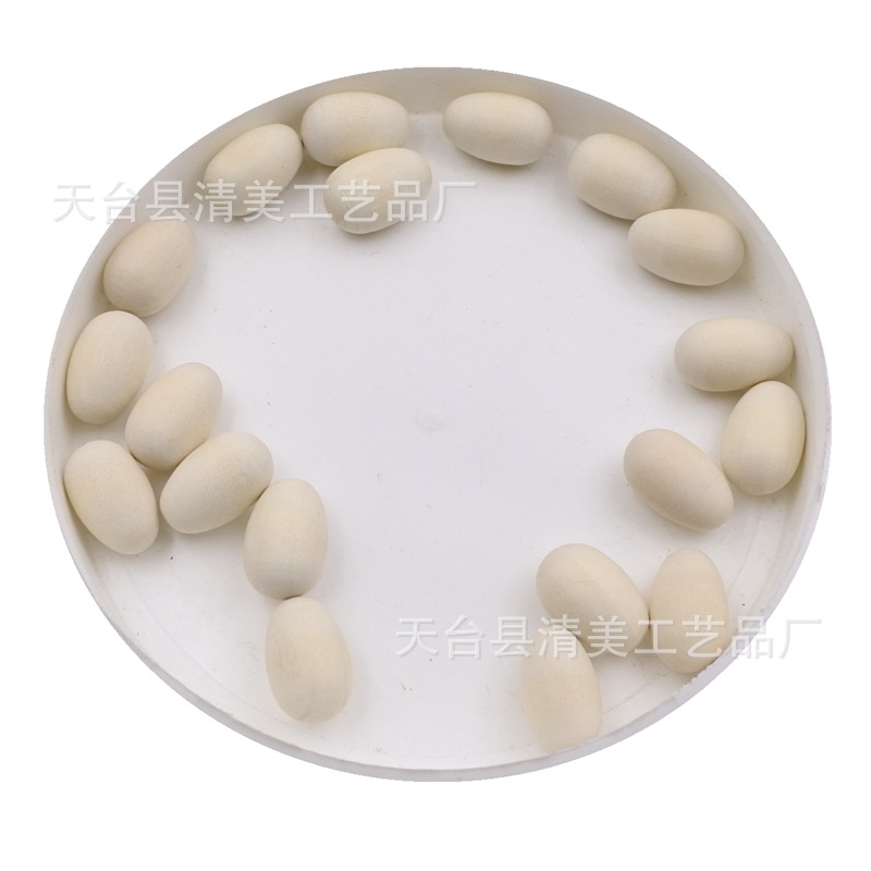 Huevos de Pascua de madera decorativos de madera accesorios de huevo tridimensional