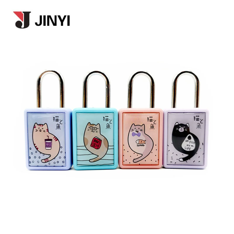 Набор кодовых замков с кошачьим дизайном, мини-замок с защитой от краж для студенческих общежитий, шкафчиков в спортзалах, стильный цифровой замок, мини-замок с защитой от кражи.