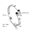 Accessory stainless steel, adjustable one size ring engraved, simple and elegant design