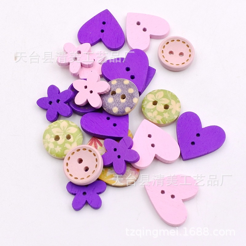 Spot botones mixtos combinación colorida botones hechos a mano rosa púrpura todo fósforo creativo retro mariposa creativo bricolaje