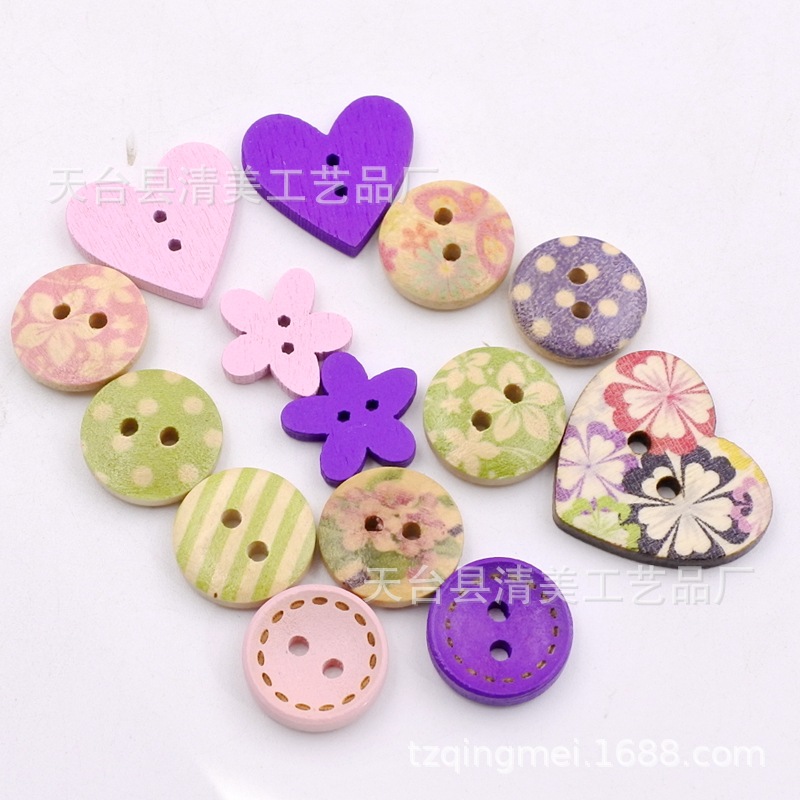 Spot botones mixtos combinación colorida botones hechos a mano rosa púrpura todo fósforo creativo retro mariposa creativo bricolaje