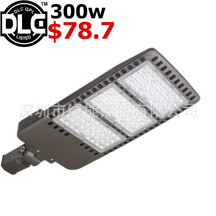 DLC ETL CETL IP66 Световой датчик Световой модуль LED Shoe Box Light Light 300W 5 -лет Гарантия качества