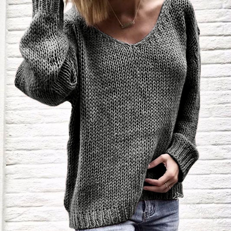 Suéter de punto popular para mujer 2025 para otoño e invierno, adecuado para Amazon, Europa y América, Wish, estilo urbano casual, eBay