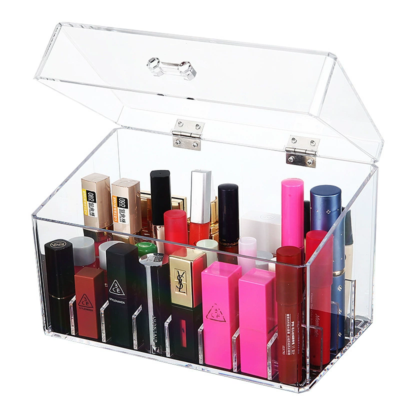 Lipstick, transparent storage box, cosmetic lip gloss, 24 cells