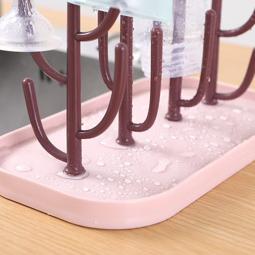 Kitchen creative tree-shaped drain cup holder plastic water cup holder wholesale household wine cup teacup drinking cup hanger