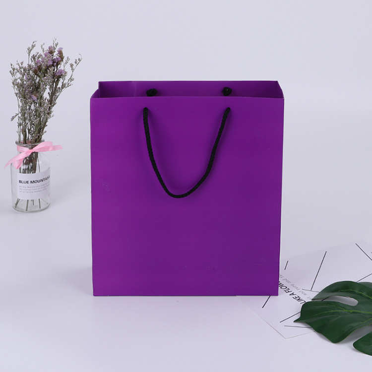 现货白卡手提纸袋厂家生产礼品袋子印刷广告logo牛皮红酒袋批发