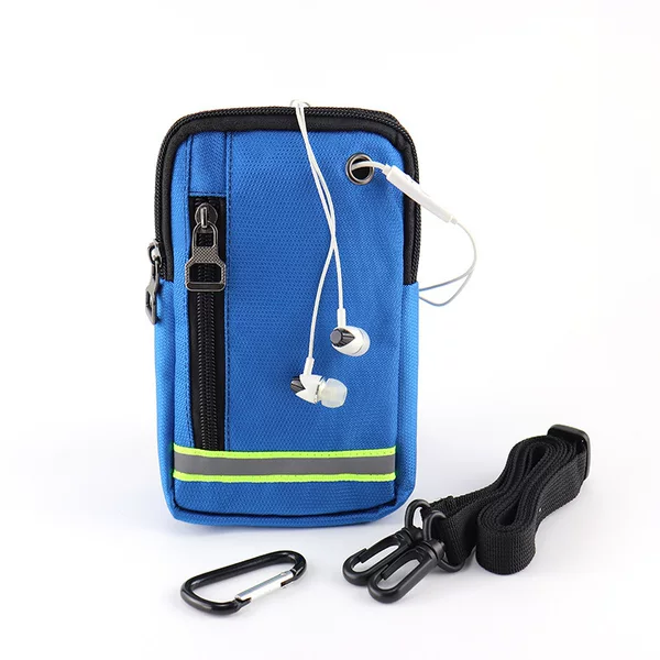 Factory Direct outdoor sports multi-functional belt mobile phone waist bag men's single crossbody travel vertical waist bag men