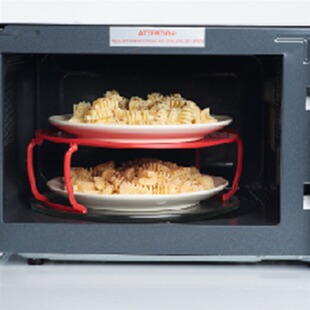 Multi-functional Microwave Heating Layered Steaming Rack Tray Rack Double-layer Heat Insulation Tray Storage Rack Pot Pad