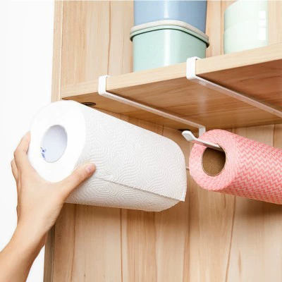 Thin kitchen shelf rack iron bathroom paper towel storage shelf