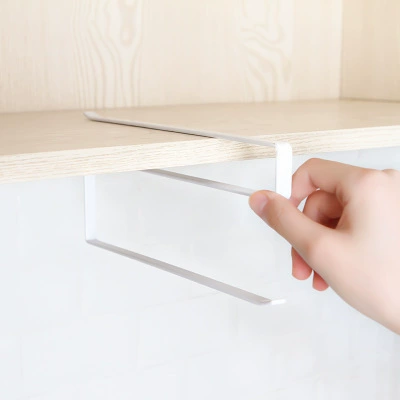 Thin kitchen shelf rack iron bathroom paper towel storage shelf