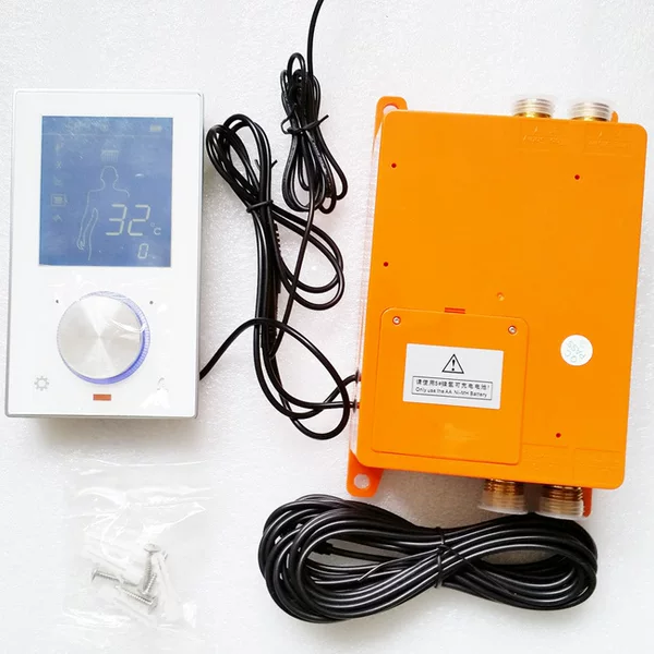 Intelligent Electronic constant temperature shower controller button knob temperature flow shower screen control panel