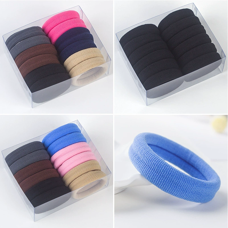 Black elastic hair rope, hair accessory for adults