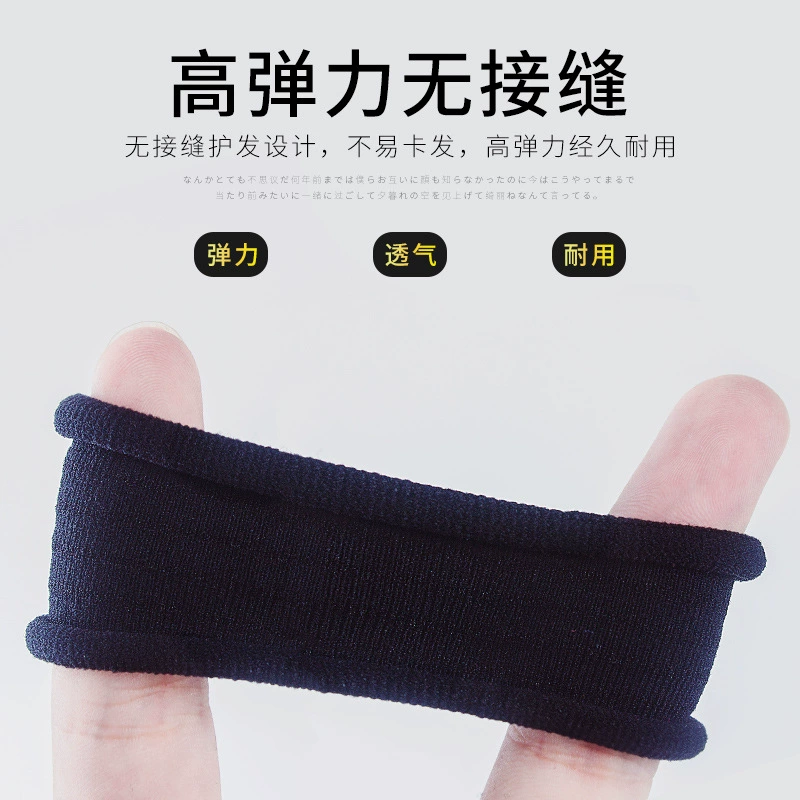 Black elastic hair rope, hair accessory for adults