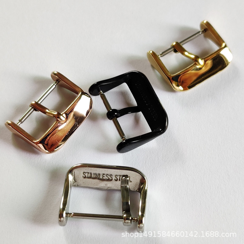 Watch Accessories Buckle Stainless Steel Stainless Steel Substitute 304 Leather Strap Buckle Hook 1.8/2.5 Leather Strap Pin Buckle