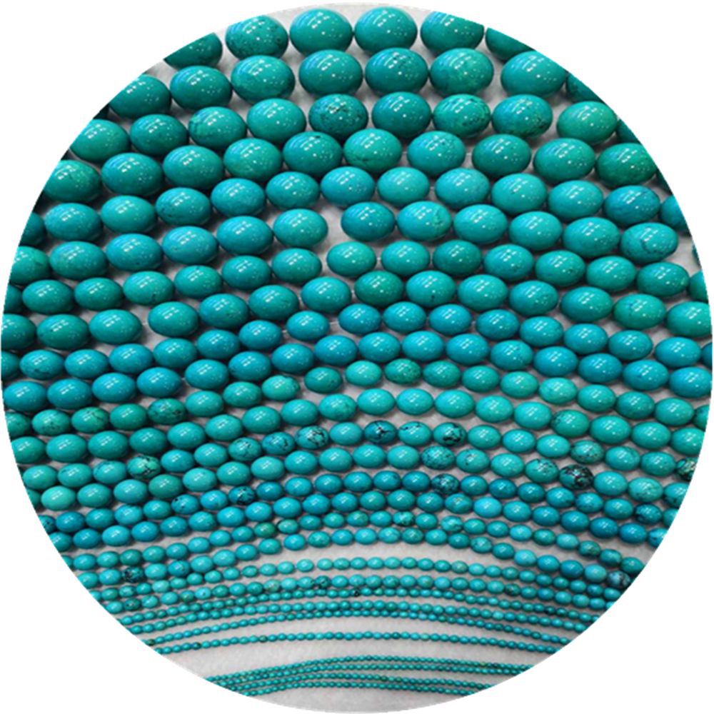 Guanhe wholesale turquoise natural magnesite round beads DIY jewelry accessories do not change color does not fade