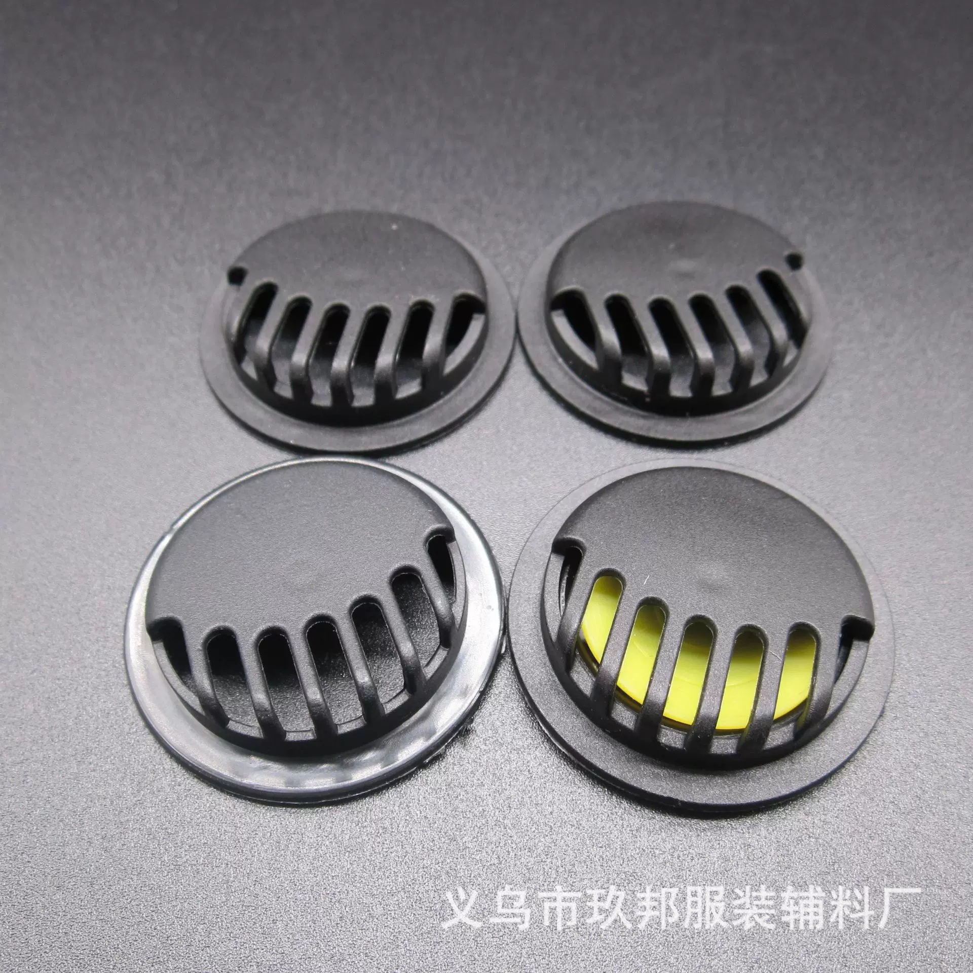 厂家直销N95口罩呼吸阀 圆形单向排气阀 黑白色现货供应