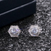 Fashionable crystal, zirconium, earrings, retro accessory, Korean style