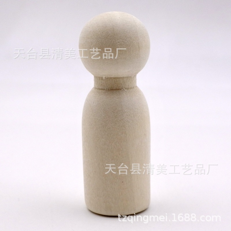 Marionetas de estilo pastoral transfronterizo para hombres y mujeres, adornos de bricolaje, color de madera, pintura de graffiti para niños, familia, gente de madera