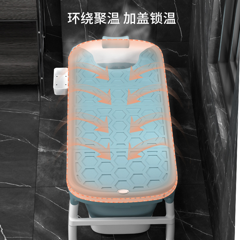 Engrosado extra grande adulto Cubo de baño adulto plegable Cubo de baño niños Cubo de baño bañera del hogar