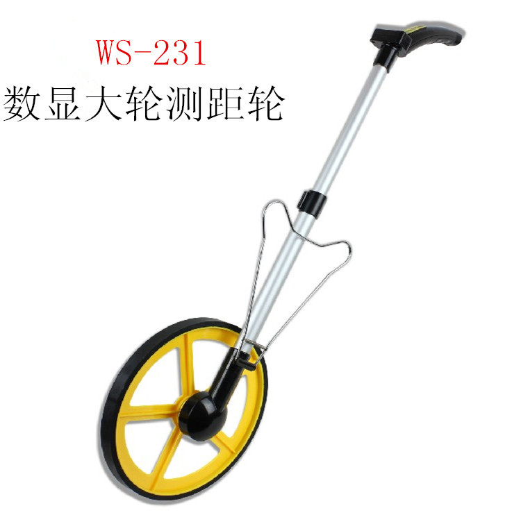 批发正品测距轮大轮式测量轮手推电子数显测距仪机械测距轮计米器