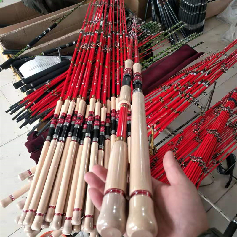 Lei Qiang rod wholesale black fishing rod suit XH heavy thunder 2.28 meters drop wheel 2.1 meters black Cangzhou road Asia rod 2.4
