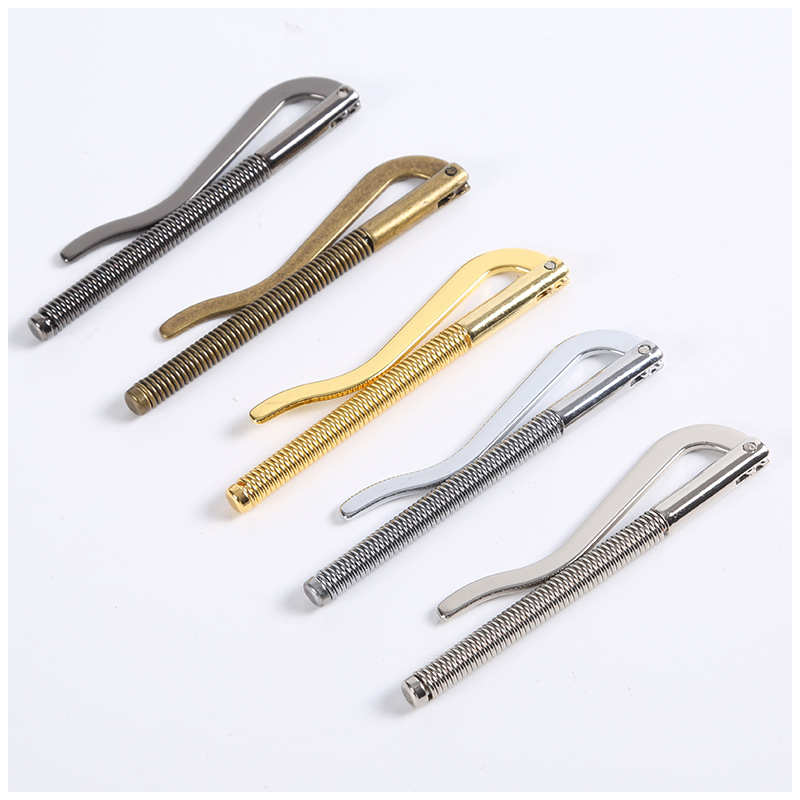 Clip para billetes de dólar de metal galvanizado, clip para cheques vintage, accesorios para bolsos, clip de verificación de 75 mm, placa de hierro de aleación de zinc, venta al por mayor