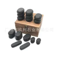 Spa Hot Stone Набор из 22 предметов из старинного дерева в штучной упаковке горячий источник вулканический камень Здравоохранение эфирное масло отодвинуть камень Заводская поставка на заказ