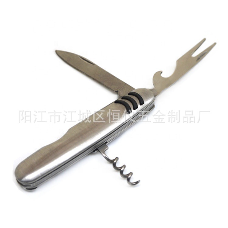 供应3开多功能折叠小刀 三开户外军刀 迷你便携带野营多功能小刀