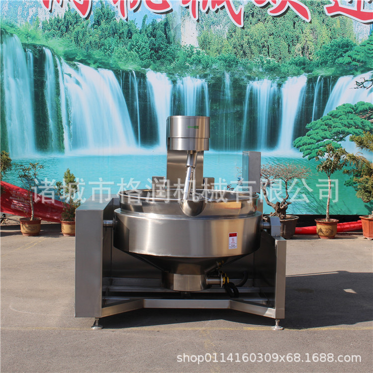 中润生产酱料调料的机器 麻辣烫底料炒锅 调味酱料炒锅