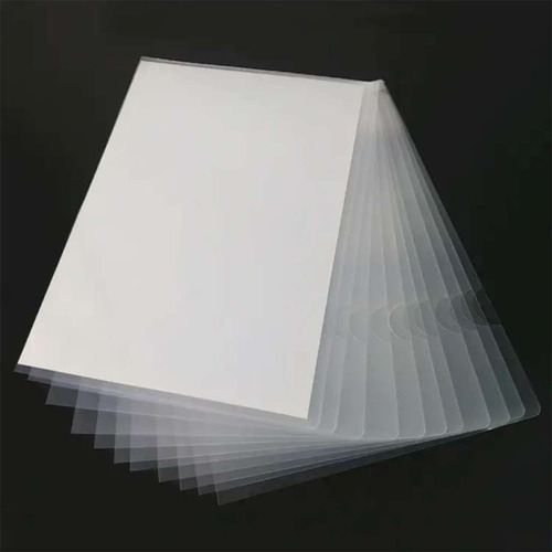 Single-page folder L-shaped folder insert transparent two-page file bag plastic binder file sleeve document bag