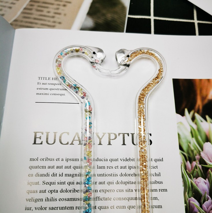 Cisne varilla de agitación de alta temperatura resistente a la varilla de vidrio café leche en polvo cóctel regalo para novia Día de San Valentín ventas directas de la fábrica