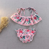 Split children's swimwear for swimming, set, long sleeve, sun protection