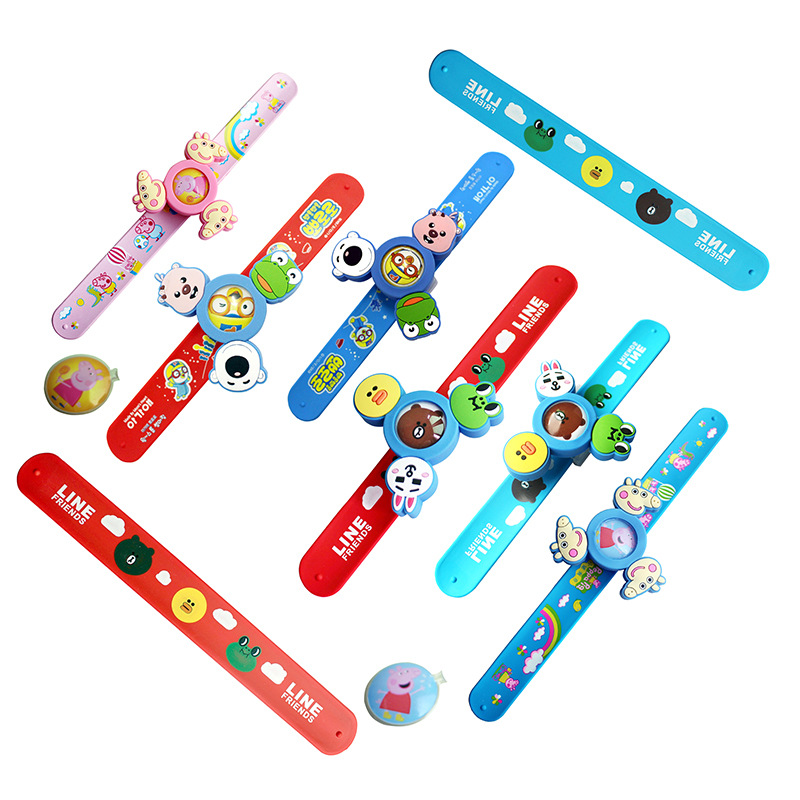 Pulsera de aceite esencial de planta coreana, pulsera de reloj, anillo de papa, giroscopio giratorio para niños, brazalete para niños