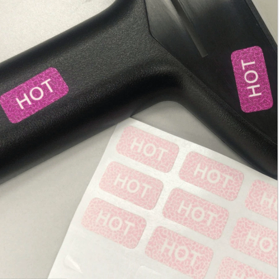 60 градусов 80 градусов необратимого изменения цвета наклейка на этикетке Белого красного необратимого изменения температуры тепла наклейка цвета