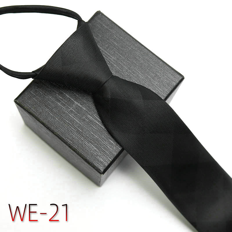 Nueva ropa formal de negocios de boda corbata de los hombres de la cremallera 7cm 1200 aguja de seda de poliéster traje de corbata de los hombres