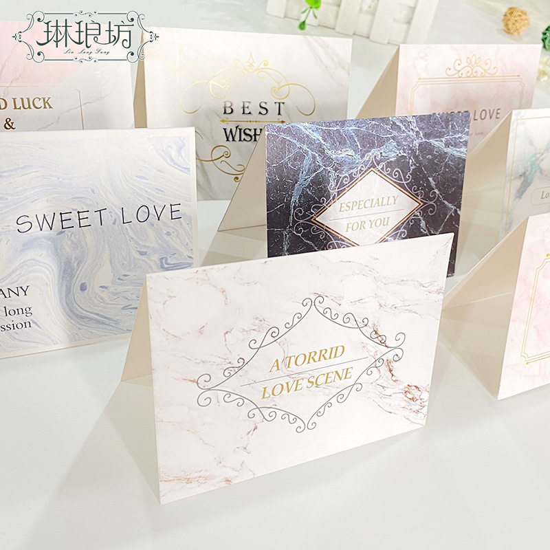 Linlang colmillo mezclado tarjeta colgante ramo de cumpleaños bendición yilu usted en línea celebridad tarjeta de felicitación pieza de amor primavera y verano nuevo