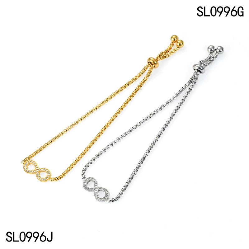 Bracelet stainless steel, design adjustable chain, simple and elegant design