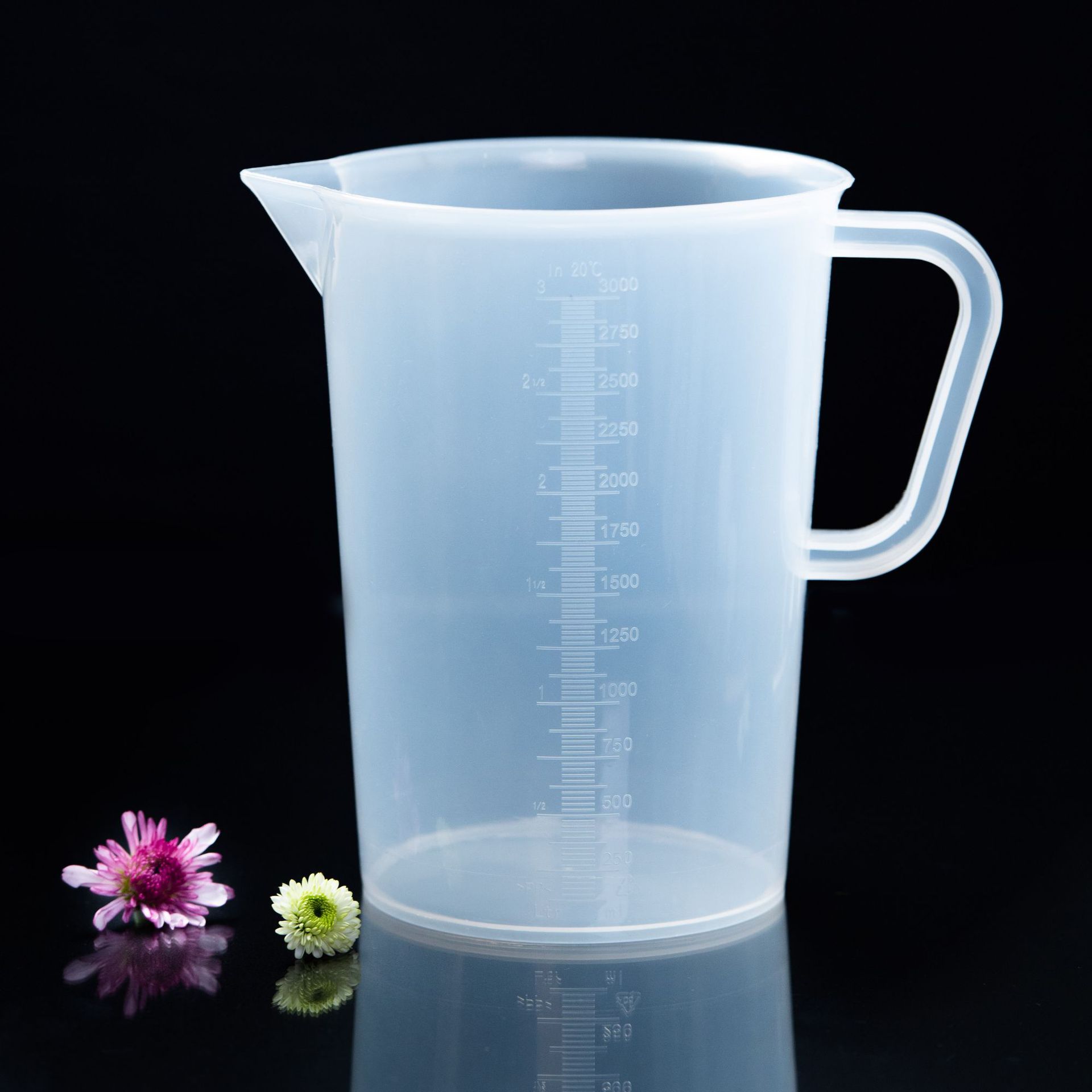 Taza de medir jabón hecho a mano taza de mezcla de té de leche engrosada taza de escala resistente a altas temperaturas taza de medir para hornear con tapa taza de medir de plástico