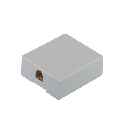Y101D 6P4C Network Connection Box Single hole junction box RJ11 Telephone Connection Box Telephone desktop box