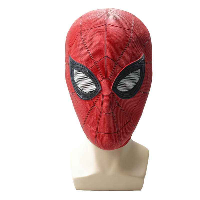 蜘蛛侠英雄远征荷兰弟面具头套新款乳胶万圣节Cosplay周边道具