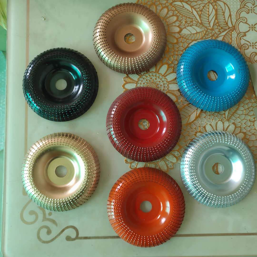 跨境新款木工打磨塑型刺盘角磨机用硬圆磨轮修磨刀抛光轮角磨茶盘