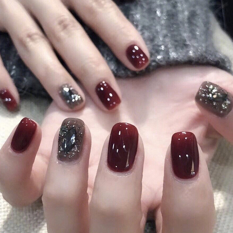 Flash 100 Unids desgaste de la resina de uñas joyería de uñas de diamantes de forma especial plana color mágico blanco AB uñas de color Rhinestone