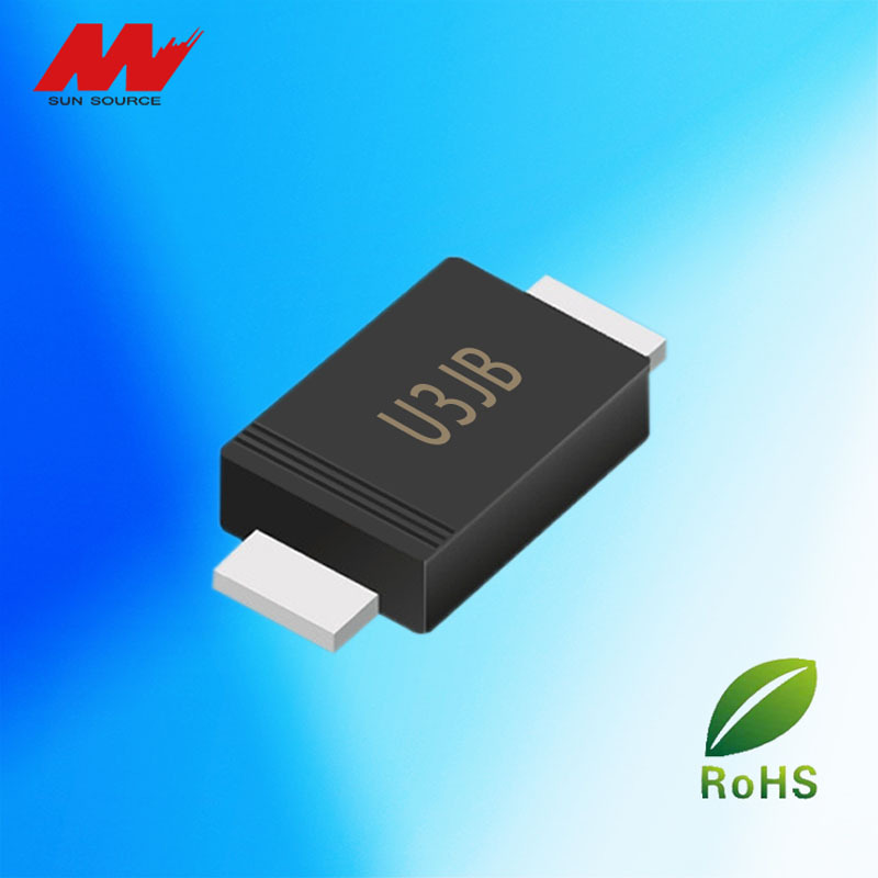 贴片快速整流二极管US3JBF 3A/600V SMBF封装二极管整流器低功耗